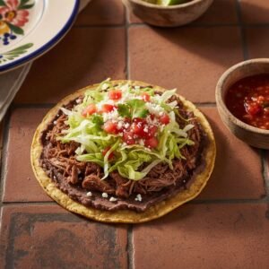 Beef or Chicken Tostada